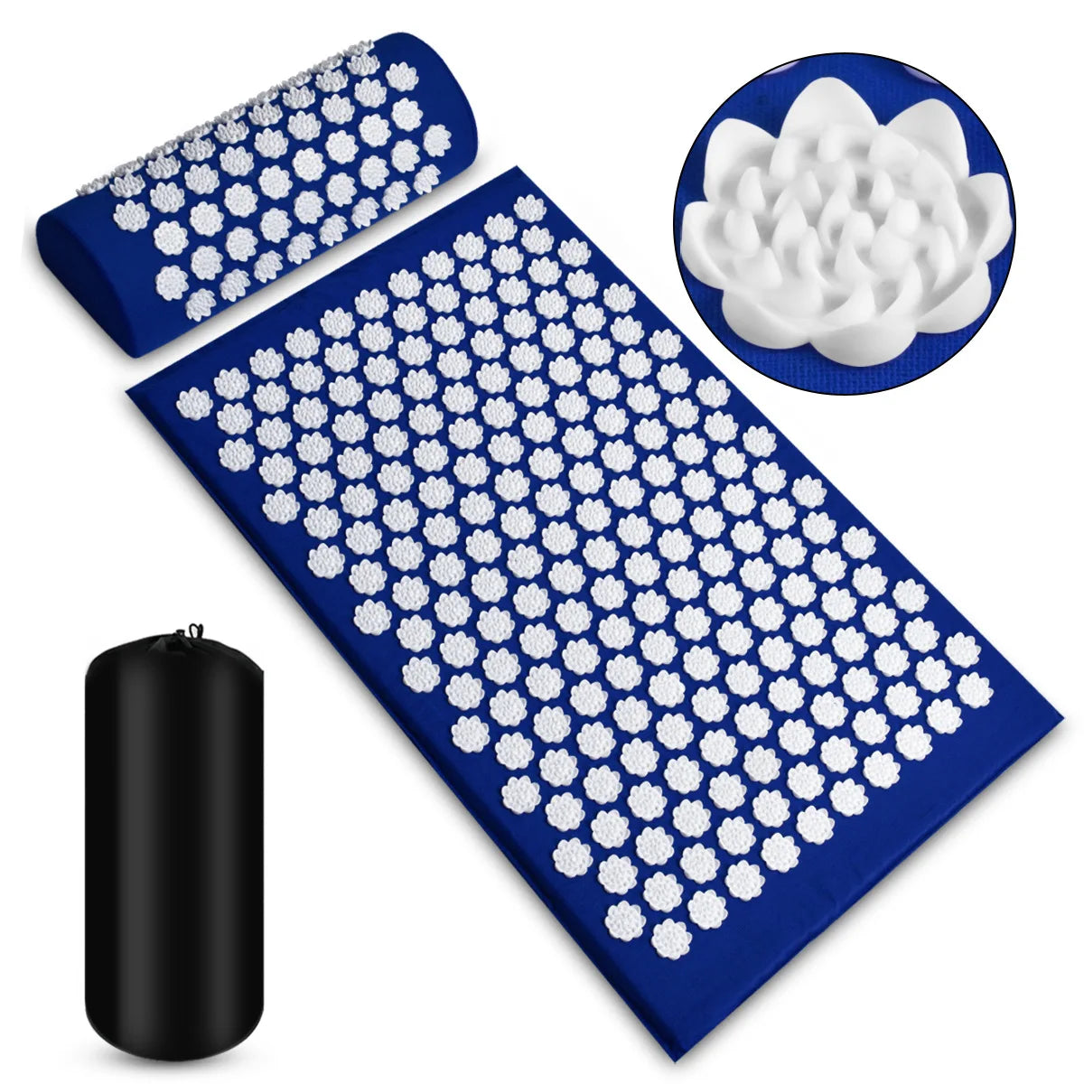 Massager Mat Shakti Mat Massage Yoga Mat Acupressure Relieve Stress Back Body Pain Spike Mat Acupuncture Massage Cushion
